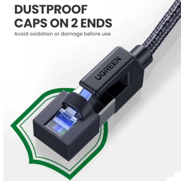 NW153-80433-4-1.webp UGREEN Cat8 Nylon Braided Ethernet Cable - 40Gbps with Modular Plugs - 5m