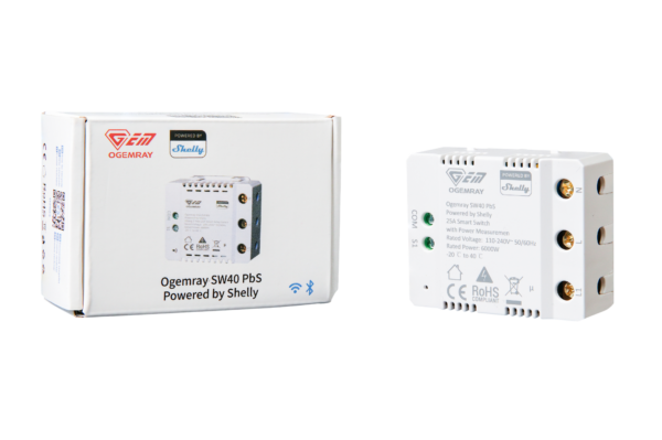 OGEMRAY20SMART20RELAY2025A-3.png Smart Relay Powered by Shelly, Designed for Precise Control of Large Appliances up to 25A / 6000W