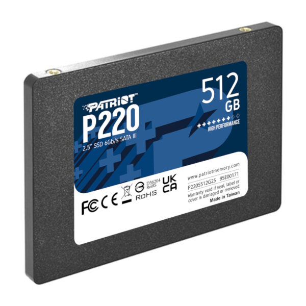 P220S512G25_wr_03.jpg Patriot P220 512GB 2.5-inch SSD