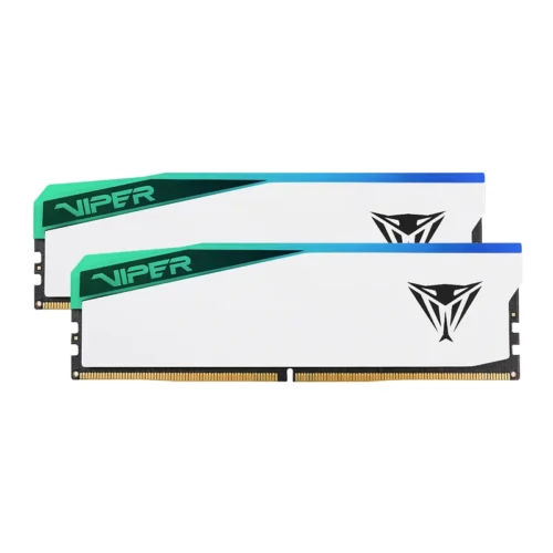 PVER532G60C30KW-7.webp Patriot Viper Elite 5 RGB 32GB 6000MHz DDR5 Desktop Gaming Memory Kit - White