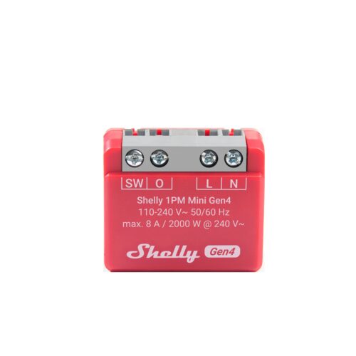 Shelly 1PM Mini Gen4 Compact Smart Switch With Power Monitor