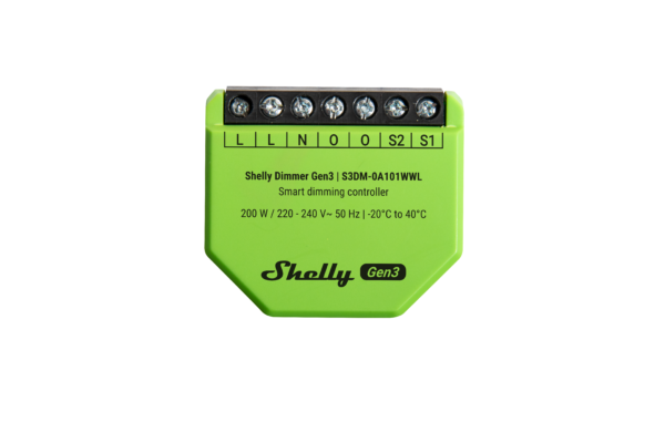 Shelly Smart Dimming Controller for Seamless Remote Control of Dimmable Lights and Drivers.