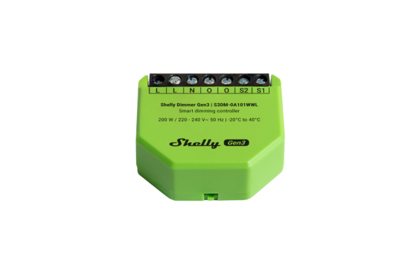 Shelly Smart Dimming Controller for Seamless Remote Control of Dimmable Lights and Drivers.