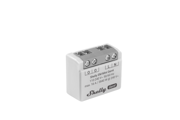 Shelly EM Mini Gen4 Compact Energy Meter Of Up To 16A With M