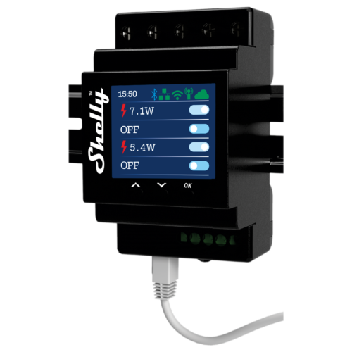 Shelly Pro 4PM DIN-Rail Mountable Wi-Fi Relay For 4 Channels