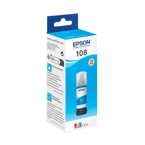 Epson 108 Ink Bottle Cyan 70ml for L8050 / L18050 - T09C24A