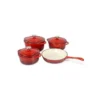 TH184-RED-1.webp Totally 7 Piece Red Cast iron Cookware Set