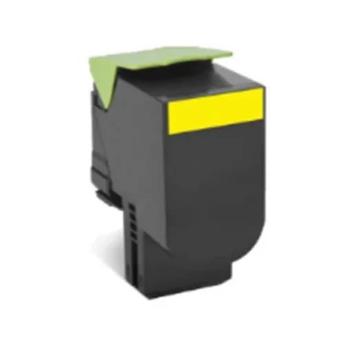 lexmark-80c8xye-yellow-extra-high-yield-toner-cartridge-front-view