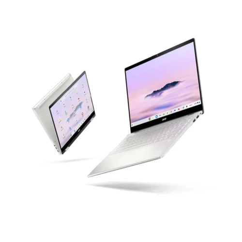 Acer Chromebook Plus Spin 514 14-inch WUXGA IPS 120Hz Touch MediaTek Kompanio Ultra 910 Octa-core CPU 12 GB LPDDR5X Memory UFS 256GB SD card reader WIFI 7 2x2 BE+BT SD card reader 5MP Camera 70Wh Li-ion battery 100W TypeC adapter No Stylus Google Chrome OS 3 Year Onsite Warranty (CPE594-2N-K32M) Acer Chromebook Plus Spin 514 14-inch WUXGA IPS 120Hz Touch MediaTek Kompanio Ultra 910 Octa-core CPU 12 GB LPDDR5X Memory UFS 256GB SD card reader WIFI 7 2x2 BE+BT SD card reader 5MP Camera 70Wh Li-ion battery 100W TypeC adapter No Stylus Google Chrome OS 3 Year Onsite Warranty (CPE594-2N-K32M) - NX.JEZEA.008