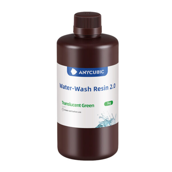 SSX2TG-10_Anycubic-Water-Wash-Resin-2.0-Trasnslucent-Green_wr_02a.jpg Anycubic Water Wash Resin 2.0 | Translucent Green