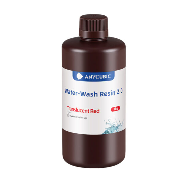 SSX2TR-10_Anycubic-Water-Wash-Resin-2.0-Trasnslucent-Red_wr_02b.jpg Anycubic Water Wash Resin 2.0 | Translucent Red